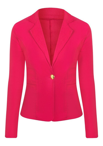 Blazer Feminino Colorido Bengaline Terninho Fashion Slim