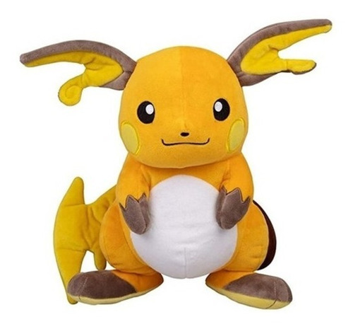 Imagen 4 de 5 de Peluche Anime Pokemon Raichu Importado Antialergico 45 Cm