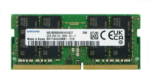 Samsung 32gb Ddr4 Pc, 2666mhz 260 Pin Sodimm 1.2v Cl 19 Ram