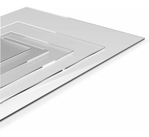 Placa De Acrílico Transparente Medidas 3mm Espessura Cor Cristal