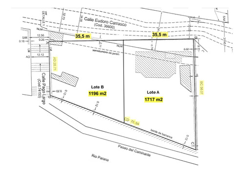 Lote Unico En Venta Sobre La Barranca En La Florida Rosario