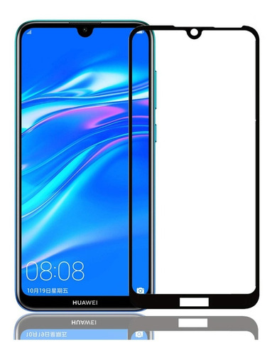 Vidrio Templado Full Pegamento Adhesivo Para Huawei Y6 2019