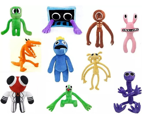 Set De 10 Muñecos De Peluche Rainbow Friends