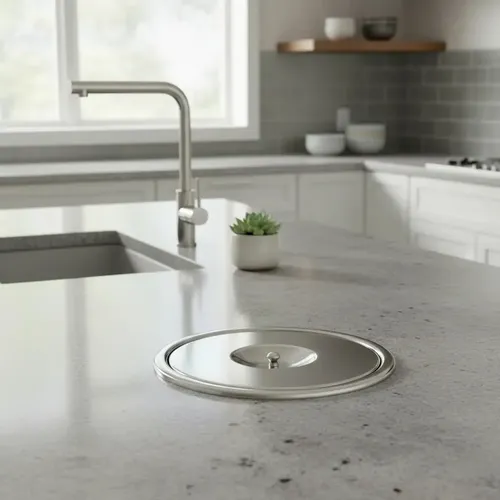 Lixeira Embutir Inox 5L