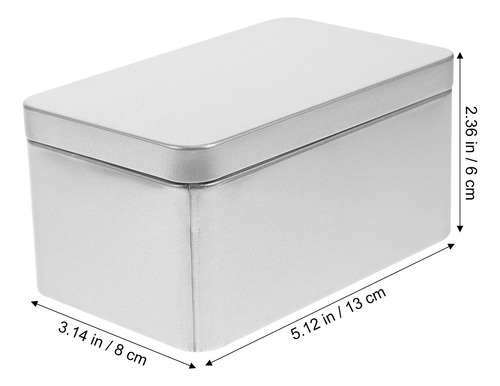 Caja Rectangular De Hojalata, Miniportátil, Para Guardar Hoj