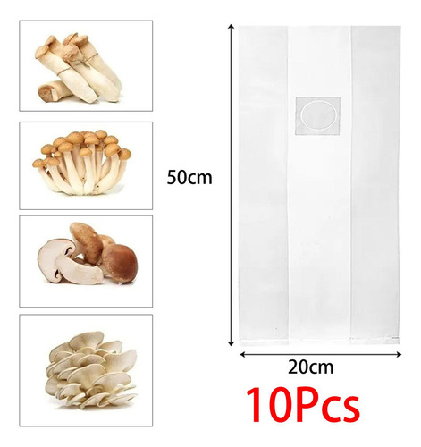 20 Bolsas Compatible Con Cultivo De Hongos, Bolsas De Para