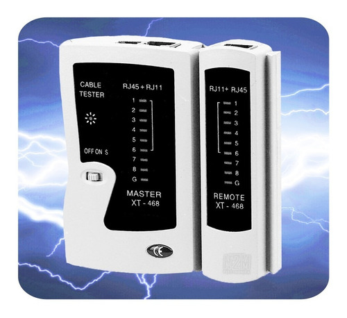 Tester Lan Utp Rj45 Rj11 Bateria 9v Testeo Secuencial