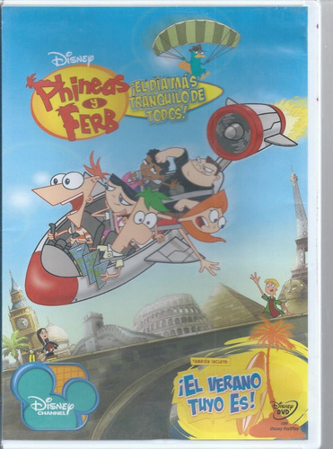 Phineas Y Ferb ¡el Día Más Tranquilo De Todos! Dvd Nacional