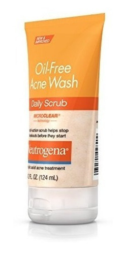 Neutrogena Oil-free Acne Lavado De Cara Daily Scrub Con El Á