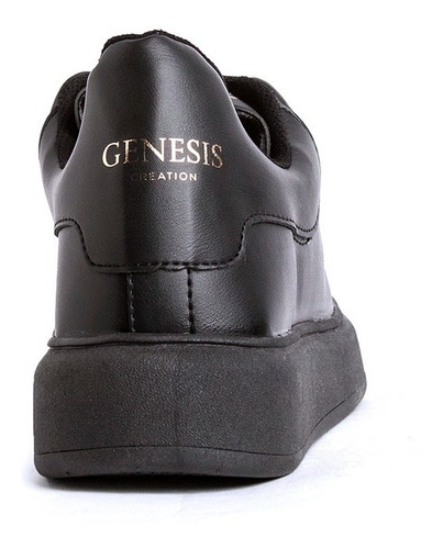 Imagen 5 de 5 de Zapatillas Genesis Urbana Mujer Hombre Negro Envió Gratis