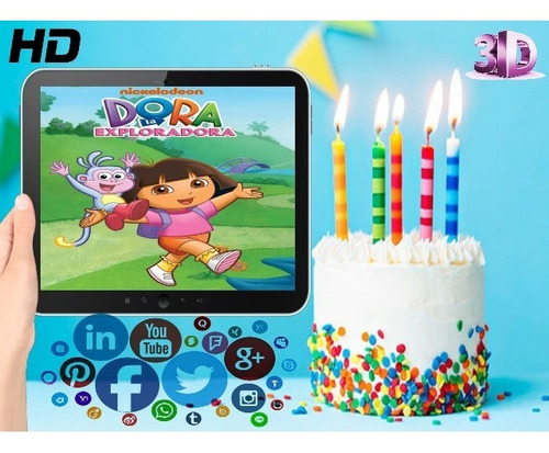 Vídeo Invitación Cumpleaños Dora La Exploradora 3d 