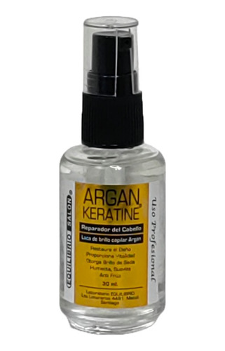 Silicona Capilar Con Keratine Argan Salon Equilibrio 30ml