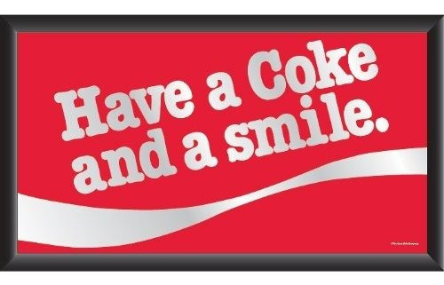 Coca-cola  Toma Una Coca-cola Y Sonrie  Espejo Con Logo Enm