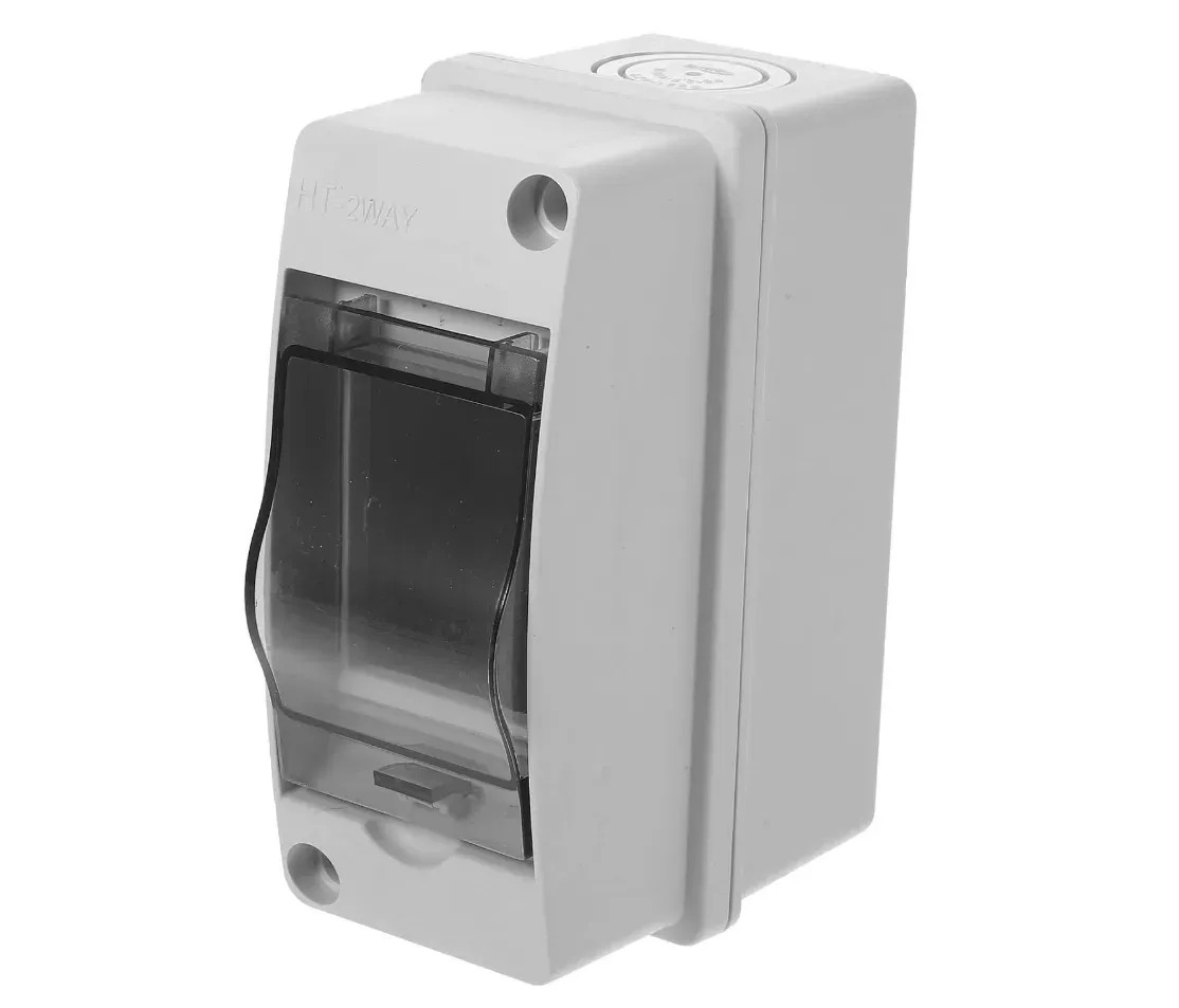 Gabinete centro carga 2-3 espacios sobreponer riel din, IP65 anti polvo agua, caja eléctrica instalación industrial residencial comercial, alberga piezas distribución eléctrica int