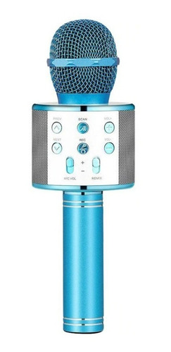 Imagen 1 de 1 de Microfono Karaoke Bluetooth 838 + Parlante Inalambrico Luces