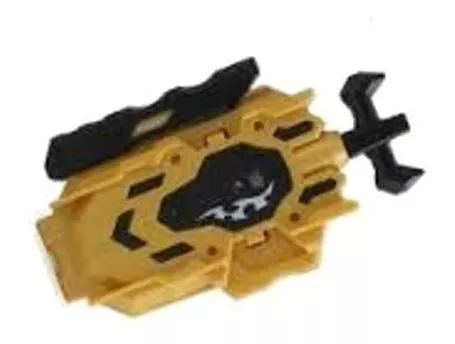 Lançador de Beyblade Corda B-00 com Rotação Dupla Amarelo na