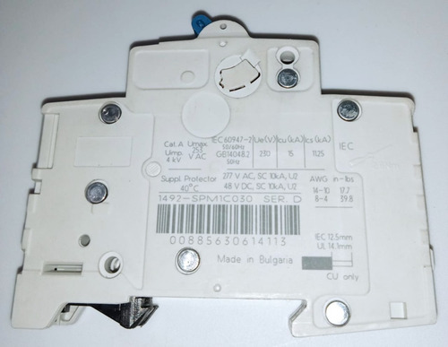 Interruptor, Marca: Allen Bradley, Modelo: 1492-spm3c060-n (Usado)
