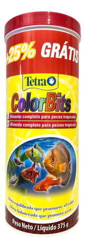 Ração Peixes Color Bits Granules 375 Gr