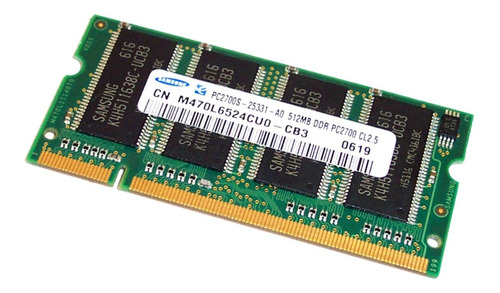 Memoria Ram 512 Mb Pc2700 Ddr 333 Mhz Sodimm  Para Laptop