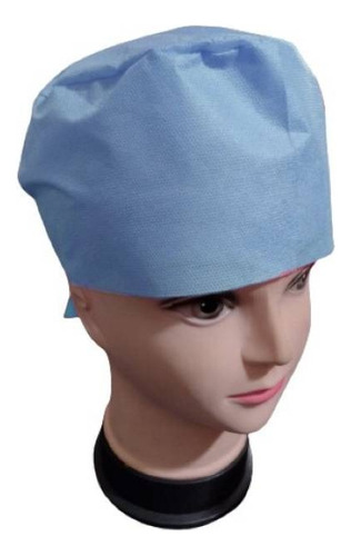 100 Gorros Quirurgicos Desechables Azul