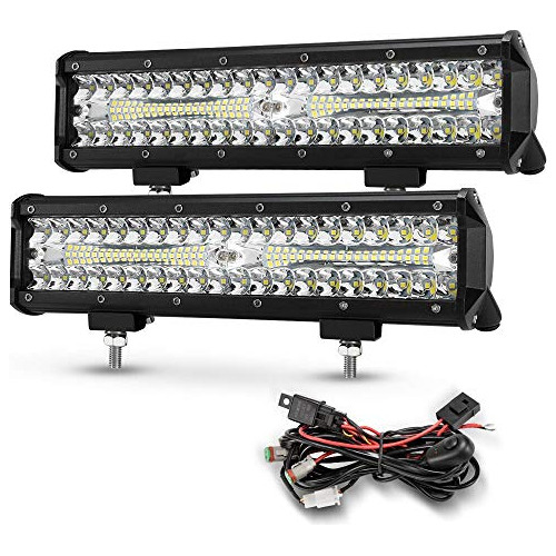 Luces Led De 12 Pulgadas Kit De Arnés De Cableado, 2 P...