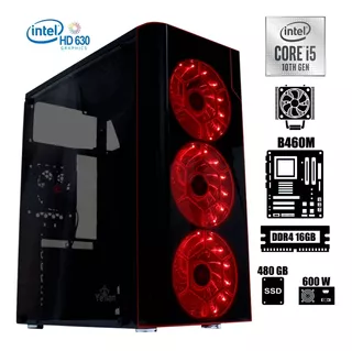 Computadora Intel Core I5 10600k B460m Ram 16gb Ssd 480gb