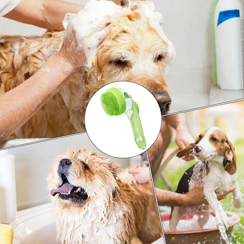 Hu Escova De Shampoo Para Cães Escova De Banho Para Cães