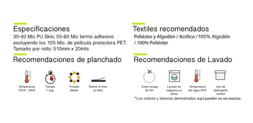 Vinil Textil Basico Colormake Rollo Non Glue