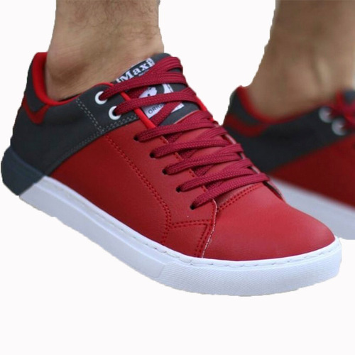 Zapatos Bicolor Rojo Deportivos Originales Maxi®