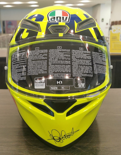 Imagen 5 de 9 de Casco Agv K1 Rossi Mugello 2016 + Pinlock