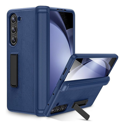 Funda Con Bisagra Para Samsung Z Fold 5 Azul