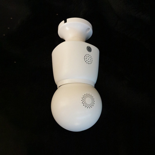 Camara Tipo Bombilla Wifi Seguimiento Automático Audio Blanco