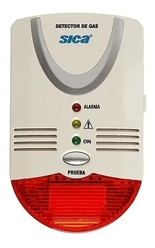 Detector De Gas Natural Envasado 220v Con Alarma Sonora Sica