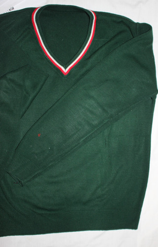 Sweater Pullover T-l Euskal Echea Uniforme Verde Tejido     