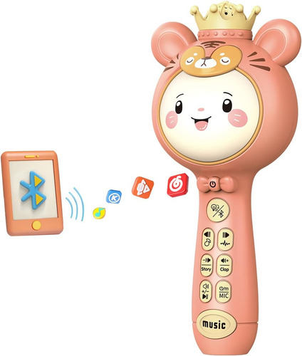 Micrófono De Máquina De Karaoke Para Niños, Micrófono De Kar