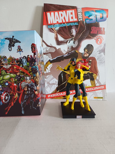 Marvel Ciclope Y Jean Grey Coleccion Heroes 3d Panini 2017 (Usado)
