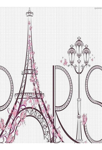 Kits Diamantes 5d Paris Torre Eiffel Con Letras Paris Arte D