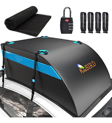 King Bird Aer Odynamic Rooftop Cargo Carrier Bag, 100% Imper