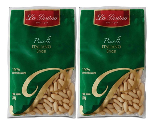 Pinoli Italiano La Pastina Snobar 20g (2 Pacotes)