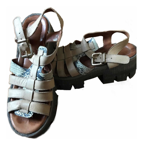 Sandalias Cuero Tractor 37 Opencloset Secondhand