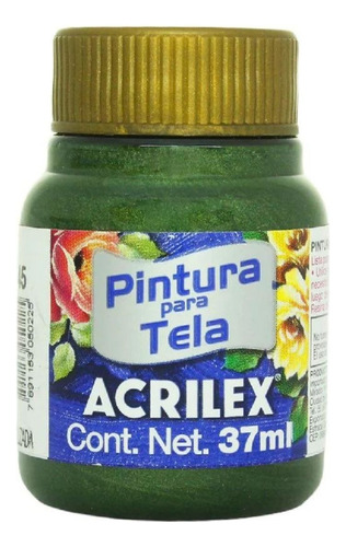 Pintura Acrilica Metalizada Tela Acrilex 37ml Escoge Color Color Verde Oliva