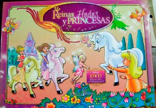 Libro Cuentos Reinas Hadas Y Princesas Pop Up - 8 Tomos+ Dvd