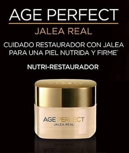 Imagen 3 de 5 de Crema Antiarrugas Loreal Age Perfect Jalea Real Cuidado Dia
