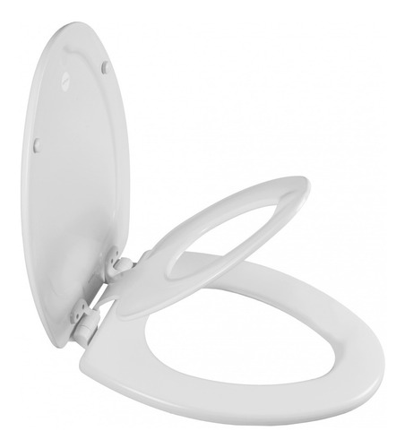 Asiento Para Baño Premium Madera Alargado Blanco Nextstep #