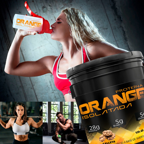 Suplemento Proteína Polvo Isolate Zero Orange 10kg Galleta