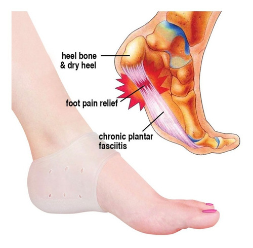 Media Tobillera De Gel Ferula De Silicon Dolor De Tobillo