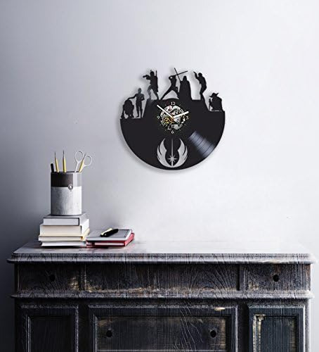 Kovides Star Wars Vinyl Clock, Darth Vader, Yoda, Luke Skywa