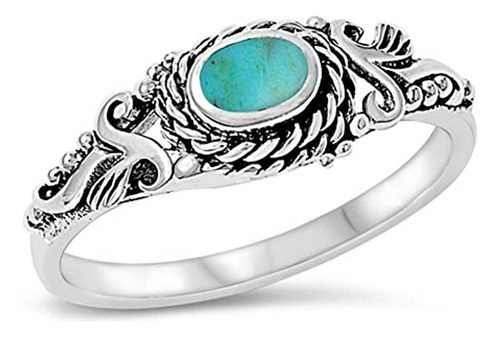 Anillo De Plata Con Varios Colores