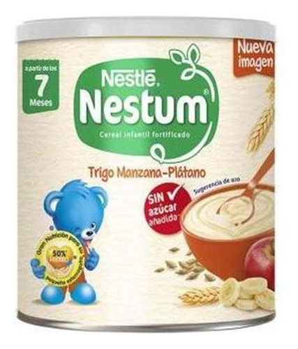 Cereal Nestum Para Bebé Etapa 2 Trigo Con Manzana Y Plátano