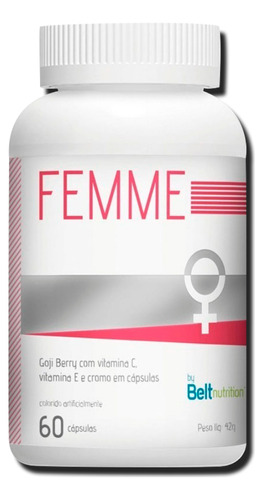 Suplemento Em Cápsulas Belt Nutrition Femme Vitaminas De 42g 60 Un